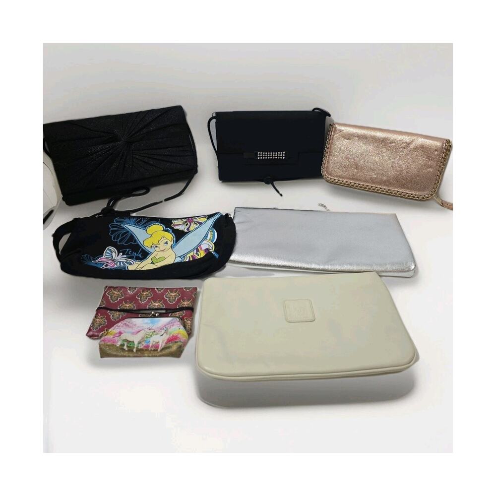 Lot Of 6 Handbags All In Good Shape Evening Bags Plus Coin Purses